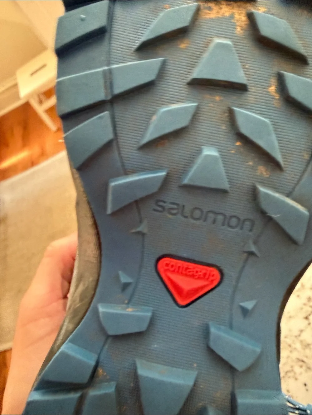 Salomon Boy’s Black and Blue Waterproof Boots